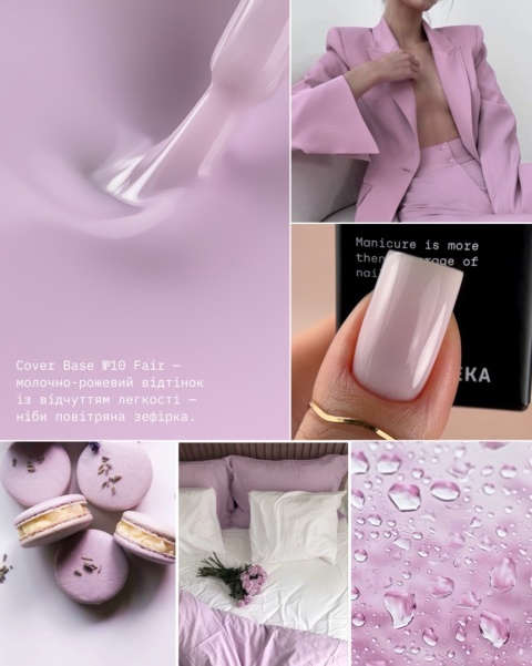 BIBLIOTEKA Cover Base Fair 10 – mleczno-różowa baza nude, 10 ml