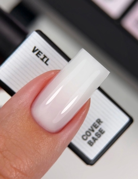 BIBLIOTEKA Cover Base Veil 1 – półtransparentna mleczna baza, 10 ml