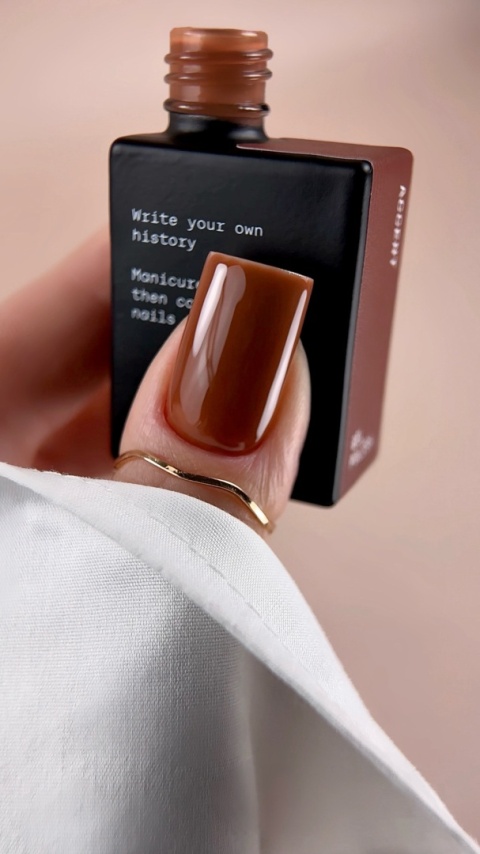 BIBLIOTEKA Gel Polish Accent 29 – terakotowy lakier hybrydowy, 10 ml