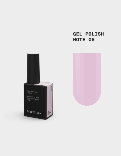 BIBLIOTEKA Gel Polish Note 05 – różowy lakier hybrydowy, 10 ml
