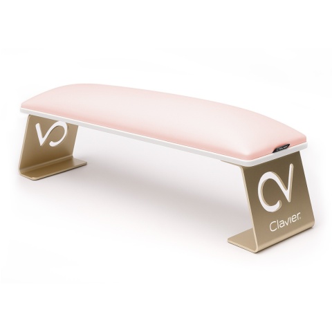 Clavier podpórka pod dłonie do manicure super soft – jasny róż-złota
