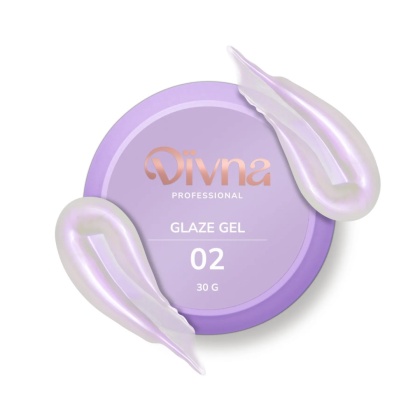 DIVNA Glaze Gel 02 30 g – żel budujący, średniogęsty, samopoziomujący