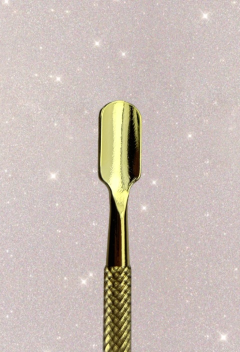 Kopytko do manicure – złote, dwustronne, profesjonalne