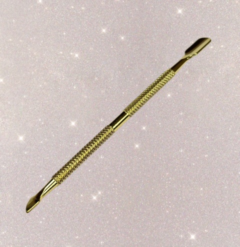 Kopytko do manicure – złote, dwustronne, profesjonalne