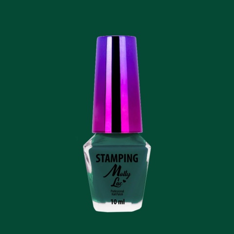 Lakier do stempli MollyLac zielony Nr 8 – stamping nails 10 ml