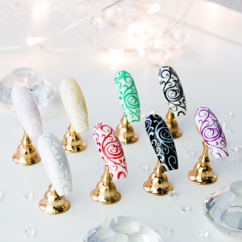 Lakier do stempli MollyLac zielony Nr 8 – stamping nails 10 ml