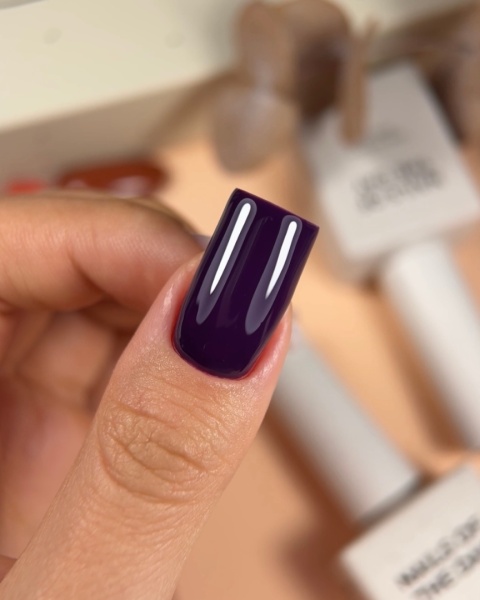 NAILSOFTHEDAY Amethyst Gel Polish – głęboki śliwkowy lakier hybrydowy o chłodnym odcieniu, 10 ml