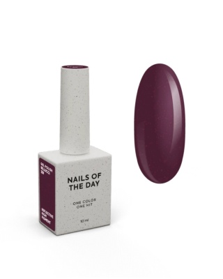 NAILSOFTHEDAY Bellucci Gel Polish 10 ml – bordowy lakier hybrydowy z drobinką flash