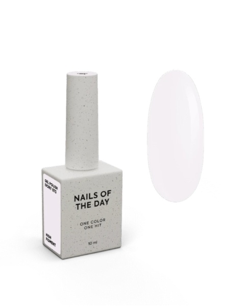 NAILSOFTHEDAY Ivory Gel Polish –beżowy lakier hybrydowy, 10 ml