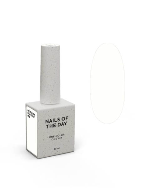 NAILSOFTHEDAY Milkyway Gel Polish – mleczny biały lakier hybrydowy półtransparentny, 10 ml