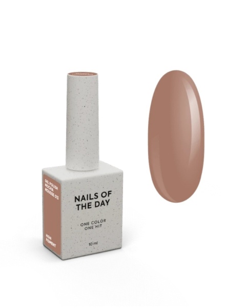 NAILSOFTHEDAY Mocha Mousse Gel Polish – ciepły karmelowo-beżowy lakier hybrydowy, 10 ml