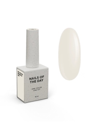 NAILSOFTHEDAY Rafaello Gel Polish 10 ml – beżowo-biały lakier hybrydowy