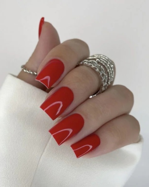 NAILSOFTHEDAY Red Gel Polish – czerwony lakier hybrydowy, 10 ml
