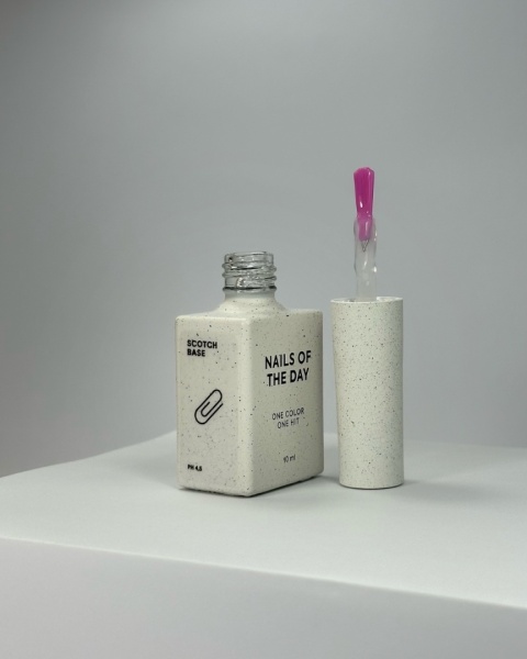 NAILSOFTHEDAY Scotch Base – płynna baza hybrydowa do wcierki i pedicure, 10 ml