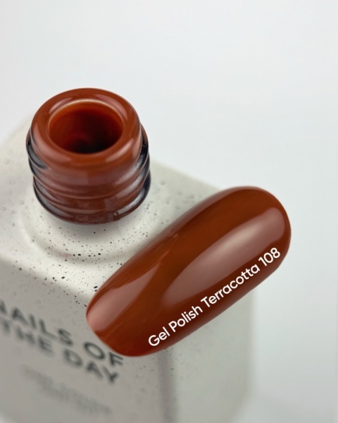 NAILSOFTHEDAY Terracotta Gel Polish – ceglany lakier hybrydowy o ciepłym odcieniu, 10 ml