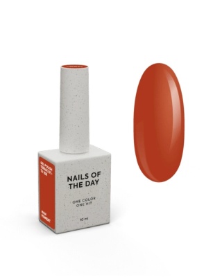 NAILSOFTHEDAY Terracotta Gel Polish – ceglany lakier hybrydowy o ciepłym odcieniu, 10 ml