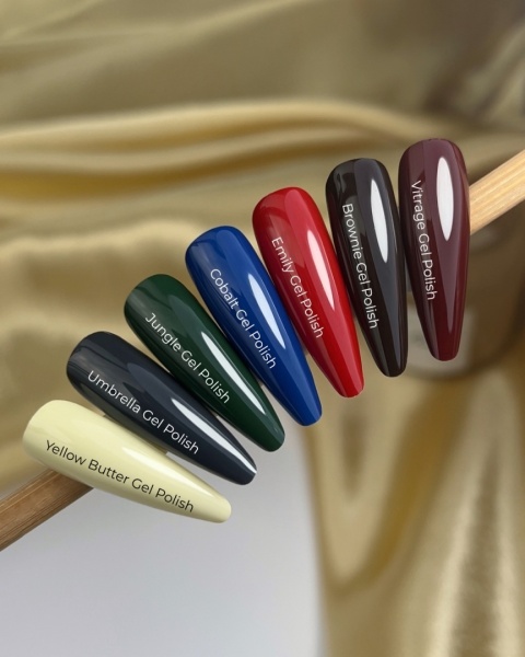 NAILSOFTHEDAY Umbrella Gel Polish 10 ml – ciemno-grafitowy lakier hybrydowy