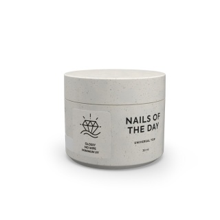 NAILSOFTHEDAY Universal Top – błyszczący top bez warstwy dyspersyjnej, minimalne filtry UV, 30 ml