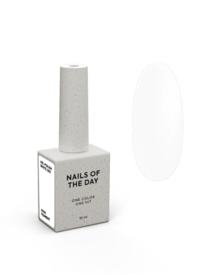 NAILSOFTHEDAY White Gel Polish – biały lakier hybrydowy, 10 ml
