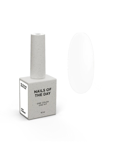NAILSOFTHEDAY White Gel Polish – biały lakier hybrydowy, 10 ml