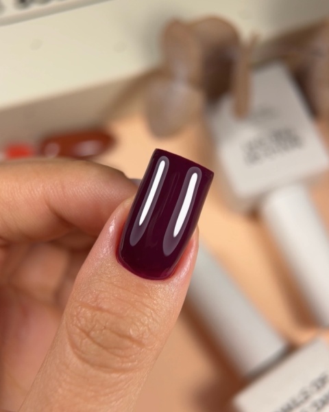 NAILSOFTHEDAY Wine Gel Polish – elegancki winny lakier hybrydowy z czerwono-fioletowym tonem, 10 ml