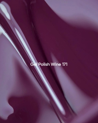 NAILSOFTHEDAY Wine Gel Polish – elegancki winny lakier hybrydowy z czerwono-fioletowym tonem, 10 ml
