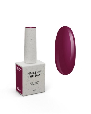 NAILSOFTHEDAY Wine Gel Polish – elegancki winny lakier hybrydowy z czerwono-fioletowym tonem, 10 ml