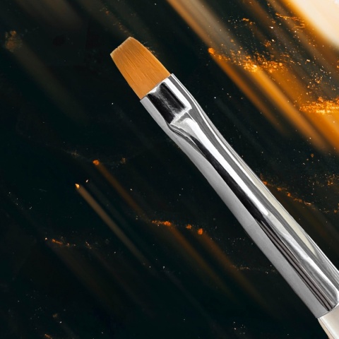 NAILSOFTHENIGHT Nail Art Brush – kwadratowy pędzelek do frencha