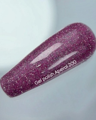 NAILSOFTHEDAY Aperol Gel Polish – różowy odblaskowy lakier hybrydowy, 10 ml