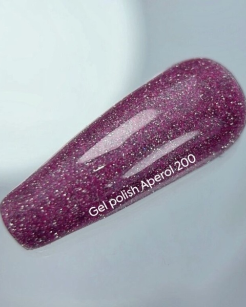 NAILSOFTHEDAY Aperol Gel Polish – różowy odblaskowy lakier hybrydowy, 10 ml