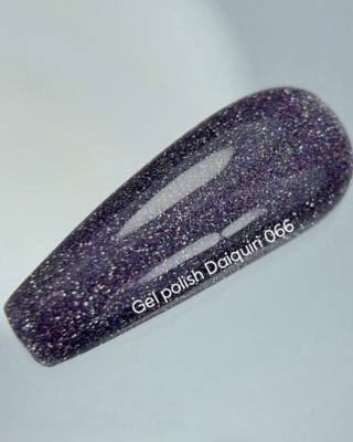 NAILSOFTHEDAY Daiquiri Gel Polish – fioletowy lakier hybrydowy z odblaskową drobinką, 10 ml