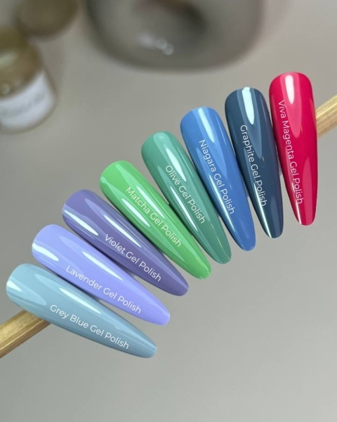 NAILSOFTHEDAY Grey Blue Gel Polish – szaro-niebieski lakier hybrydowy 10 ml