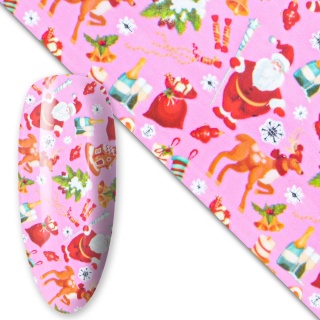 Folia transferowa Christmas Nr 33 – świąteczna folia do paznokci 100 cm