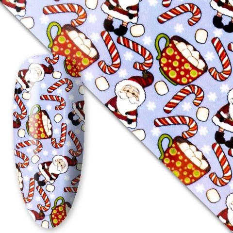 Folia transferowa Christmas Nr 11 – świąteczna folia do paznokci 100 cm