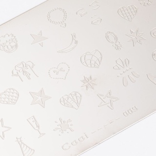 Blaszka do stempli COOI Nr 009 – płytka do zdobień paznokci