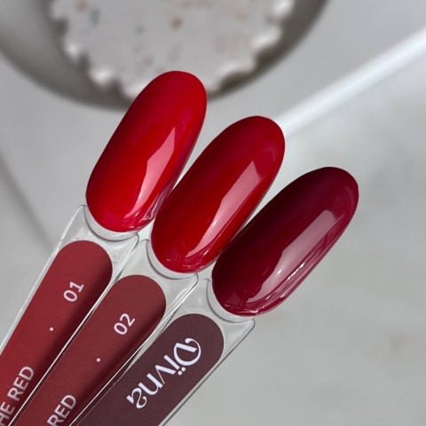 DIVNA The Red 02 – lakier hybrydowy czerwony 7 ml