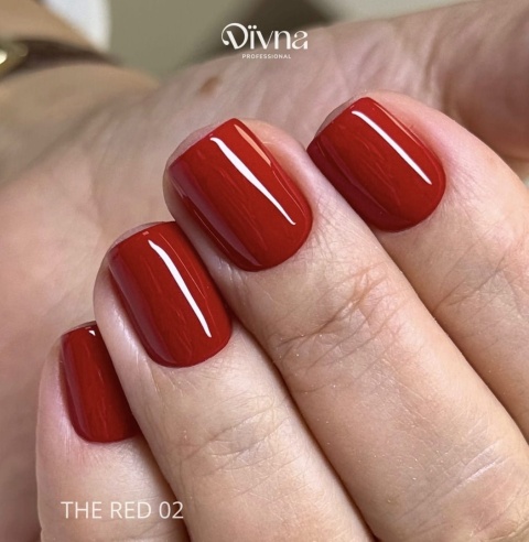 DIVNA The Red 02 – lakier hybrydowy czerwony 7 ml