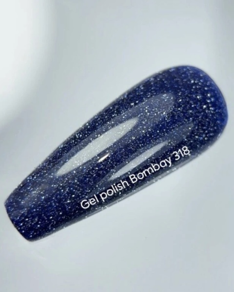 NAILSOFTHEDAY Bombay Gel Polish – granatowy lakier flash z drobinką 10 ml