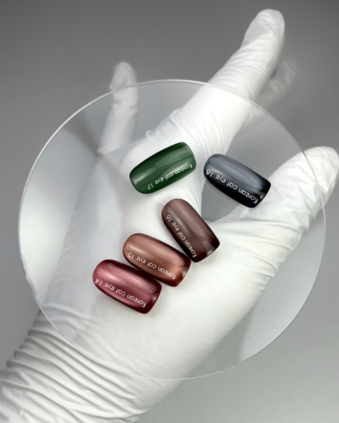 NAILSOFTHEDAY Korean Cat Eye 16 – brązowy lakier kocie oko 10 ml