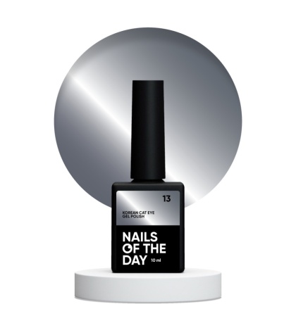 NAILSOFTHEDAY Korean Cat Eye 13 – ciemnoszary lakier kocie oko 10 ml