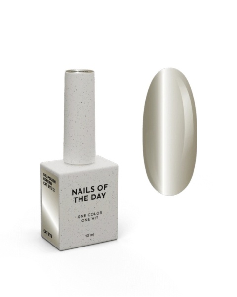 NAILSOFTHEDAY Korean Cat Eye 12 – chłodny beż kocie oko 10 ml