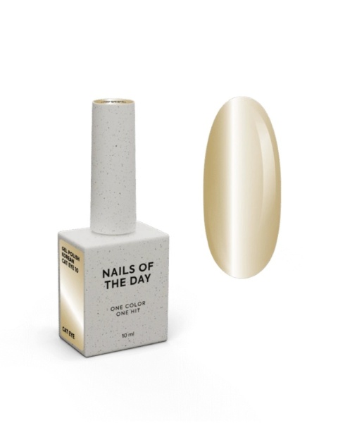 NAILSOFTHEDAY Korean Cat Eye 10 – złoty lakier kocie oko 10 ml