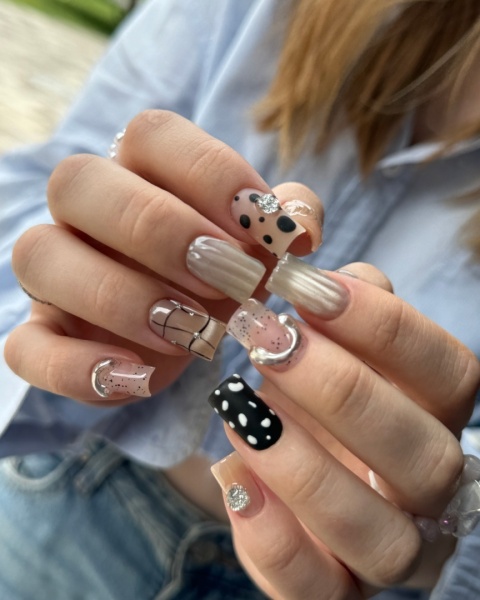 NAILSOFTHEDAY Korean Cat Eye 04 – beżowy lakier kocie oko 10 ml