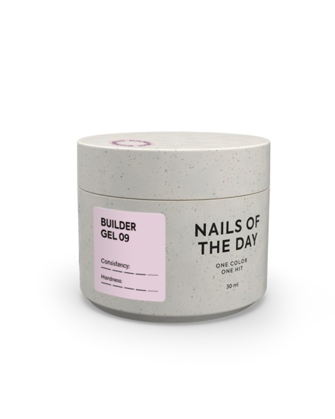 NAILSOFTHEDAY Builder Gel 09 – mleczno-różowy żel budujący 30 ml