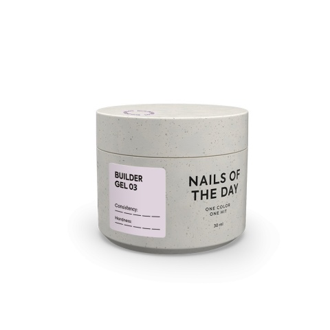 NAILSOFTHEDAY Builder Gel 03 – mleczno-różowy żel budujący 30 ml