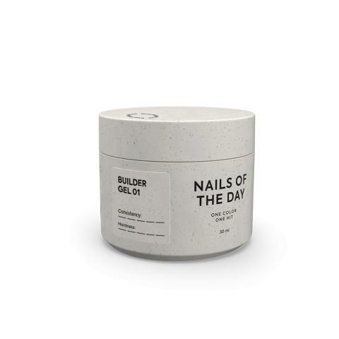 NAILSOFTHEDAY Builder Gel 01 – przezroczysty żel budujący 30 ml