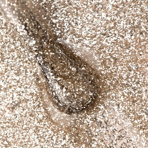 Lakier hybrydowy She Sparkles 8 ml – złoty blask