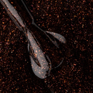 Lakier hybrydowy Gingerbread 8 ml – brązowo-złoty z drobinkami