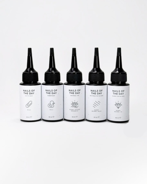 NAILSOFTHEDAY Glossy Top No Wipe – błyszczący top bez warstwy lepkiej z filtrem UV, 50 ml