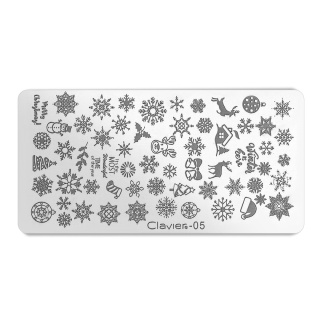 Clavier Blaszka do stempli świąteczna 05/Y081 – 50 zimowych wzorów